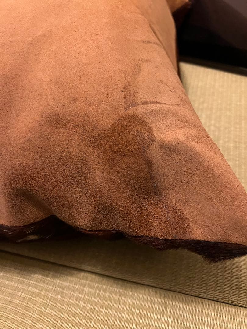 希少！　RRL カウスキン牛革　クッション