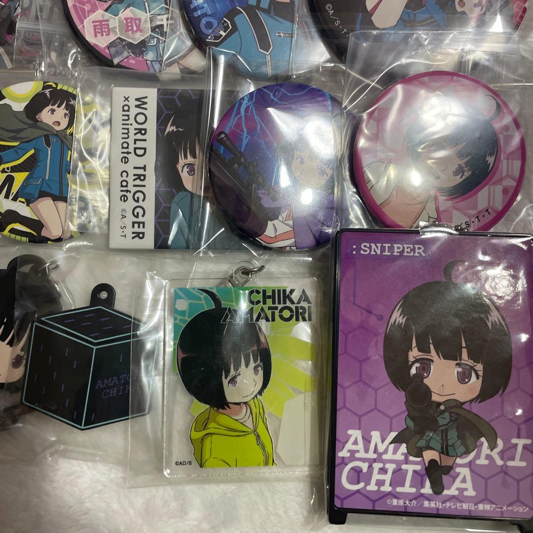 ワールドトリガー ワートリ　雨取千佳　缶バッジ　キーホルダー　まとめ