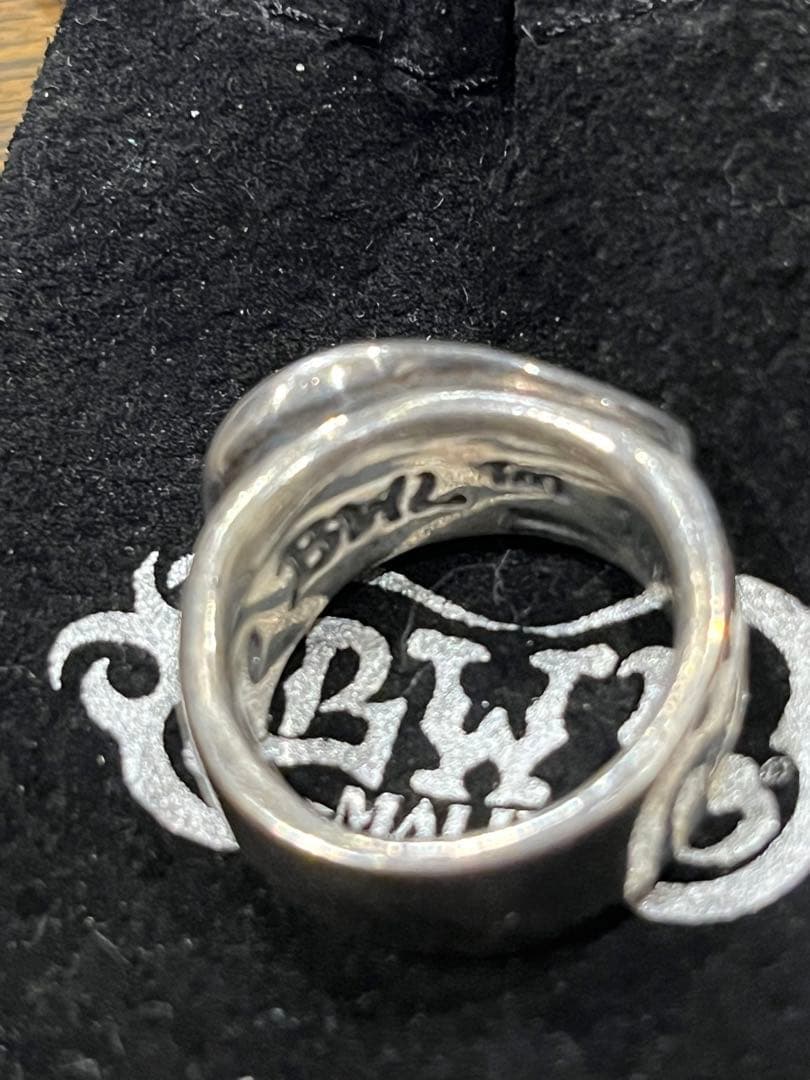 1/11で取止め ビルウォールレザー クレイジーピッグ リング 指輪 ペンダント