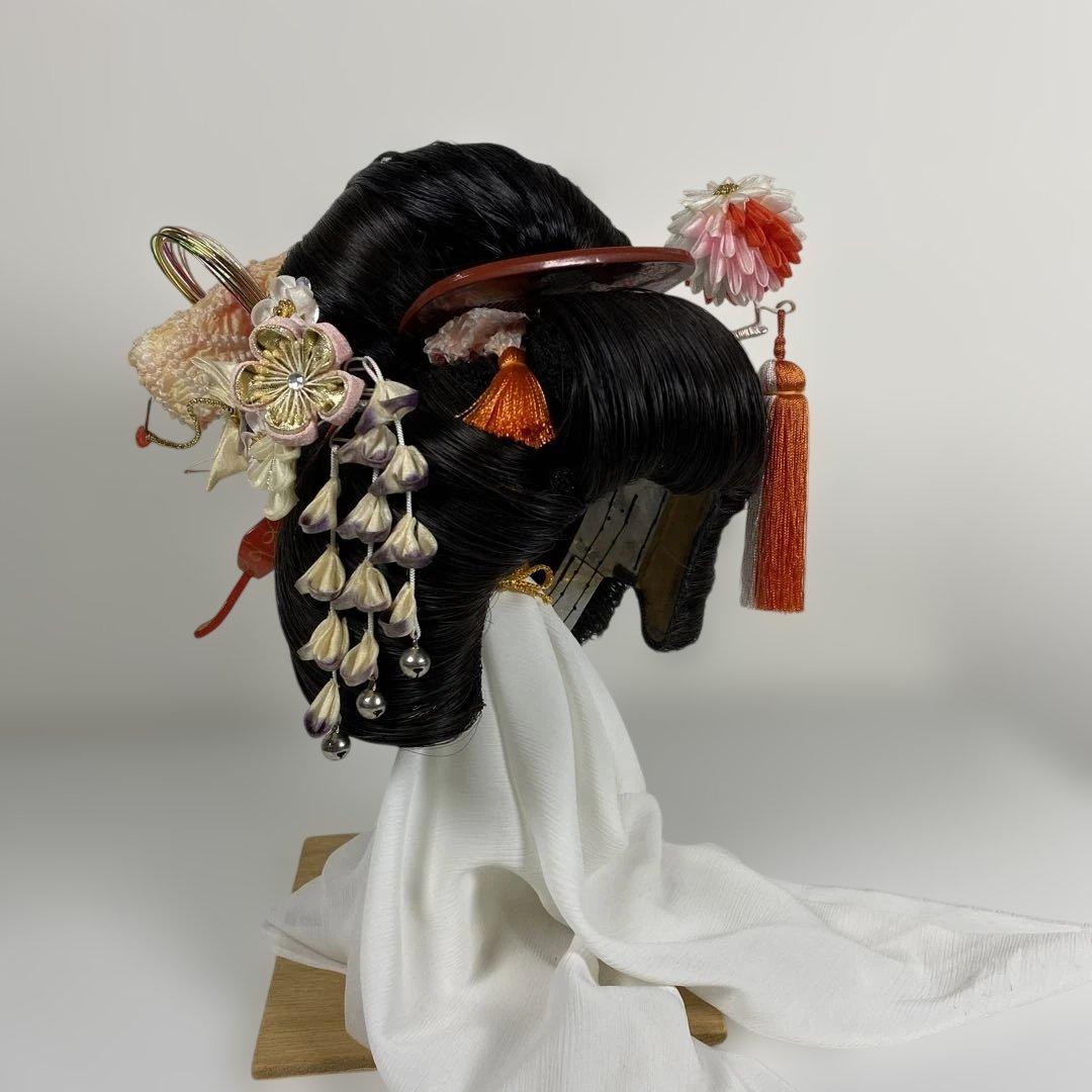 5026■日本髪 かつら 人形用 島田髷系統 雄鴛鴦 日本人形 和装飾り