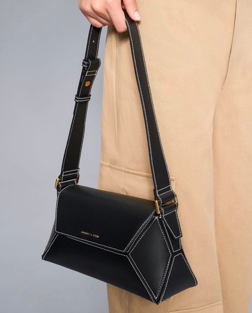 Nasrin ナスリン ジオメトリックショルダーバッグ ¥ 11,900