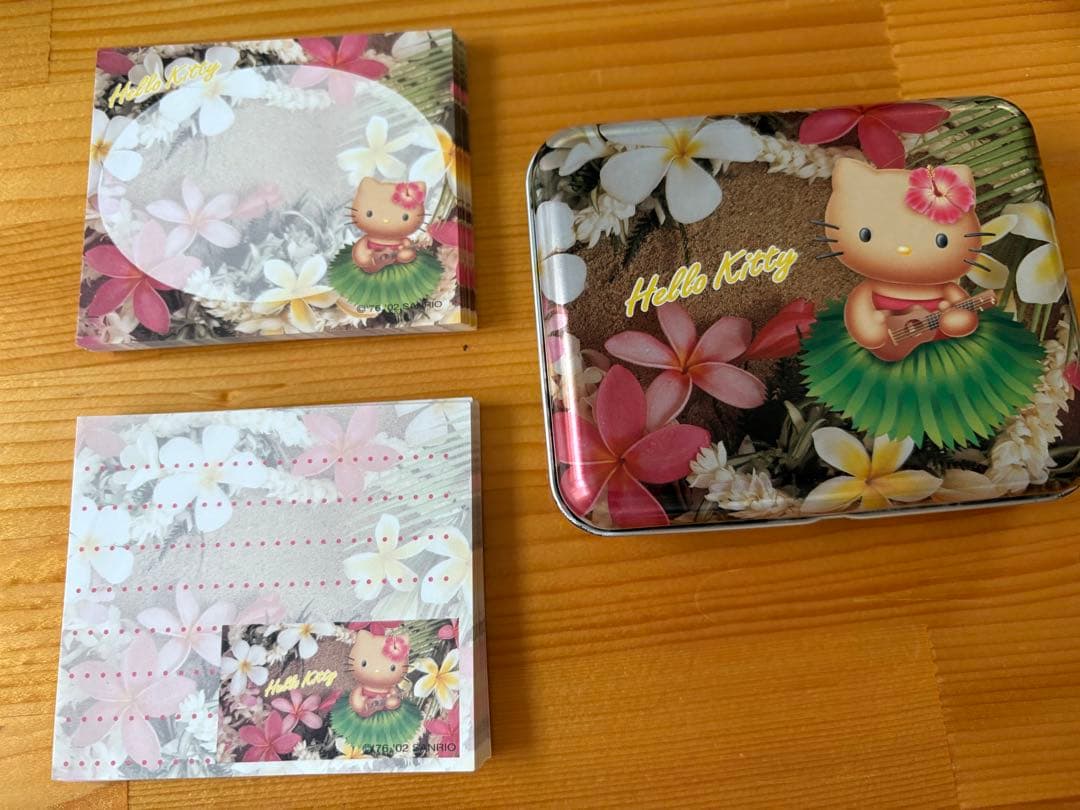 【2002年】日焼けキティ メモ缶 ハワイ レア サンリオ