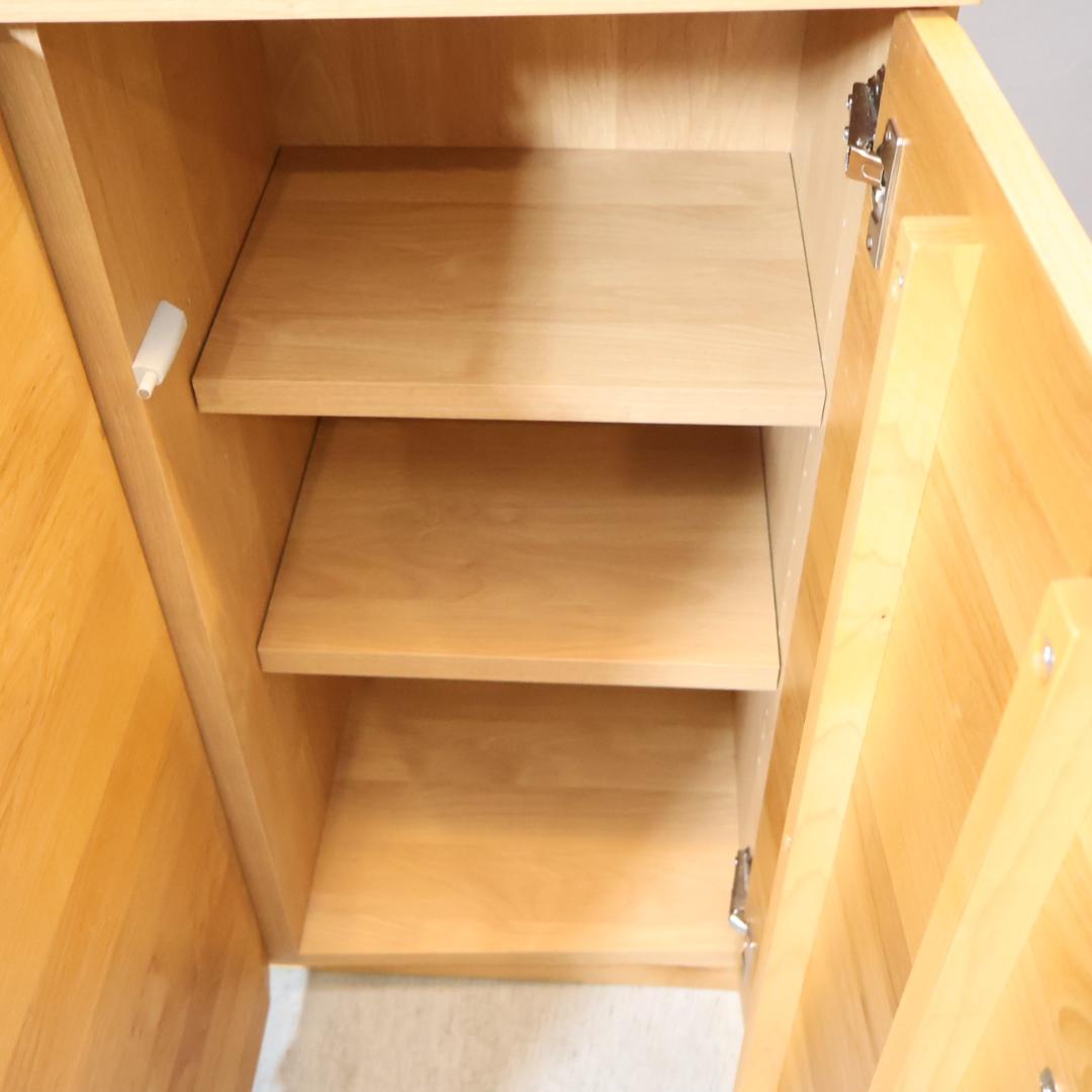 HOTTA WODDY アールデザイン ブックシェルフ アルダー材 キャビネット