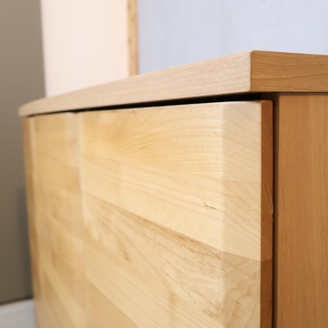 HOTTA WODDY アールデザイン ブックシェルフ アルダー材 キャビネット