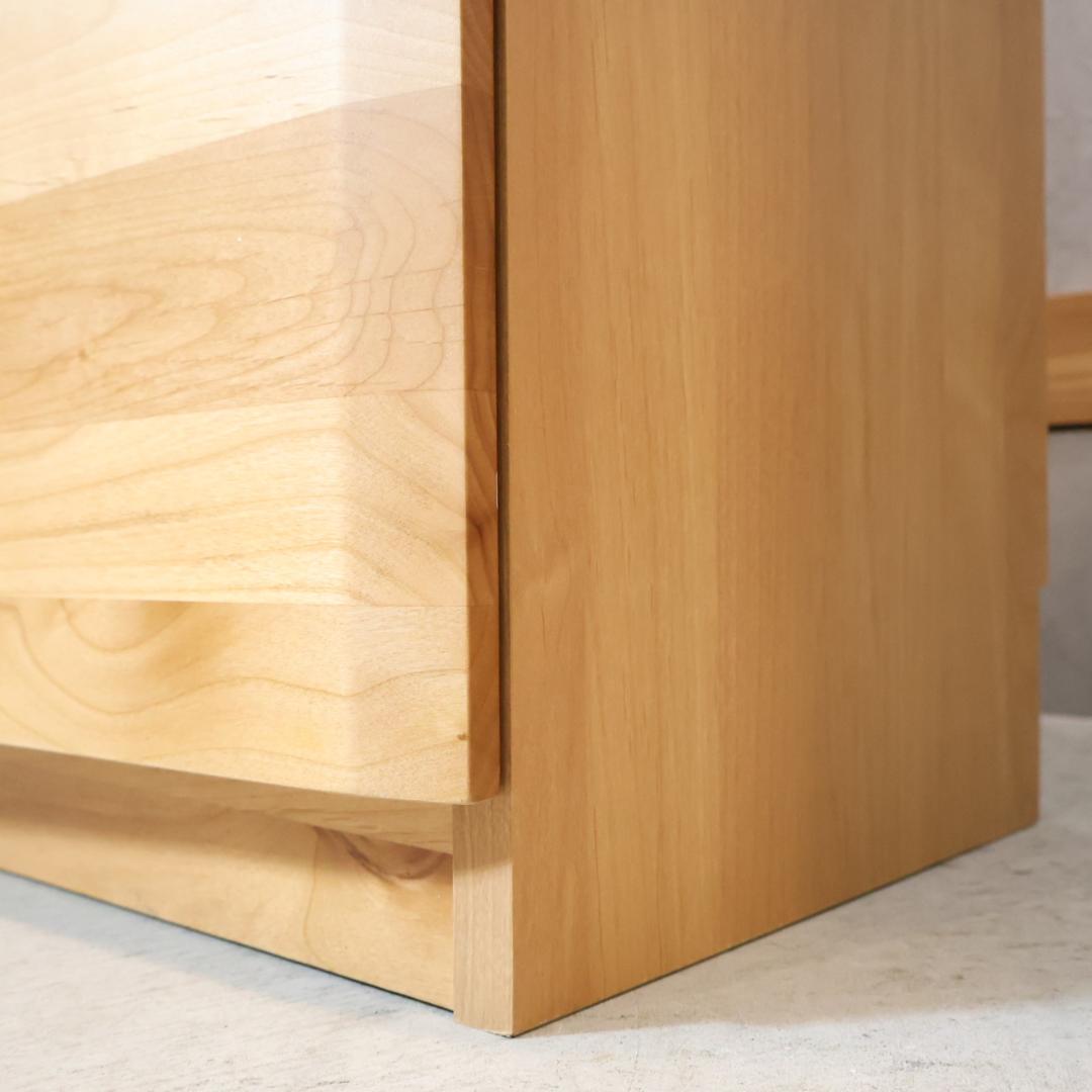 HOTTA WODDY アールデザイン ブックシェルフ アルダー材 キャビネット