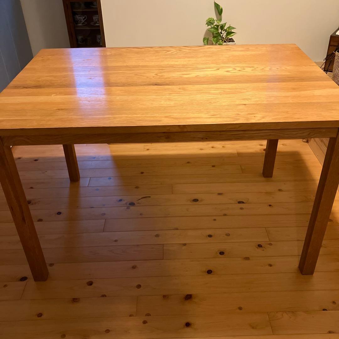 無印　無垢材　オーク材 ダイニングテーブル