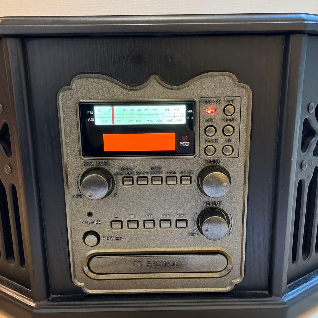 アドフィールド 6900 レコード録音機能付きアンティーク調マルチプレーヤー