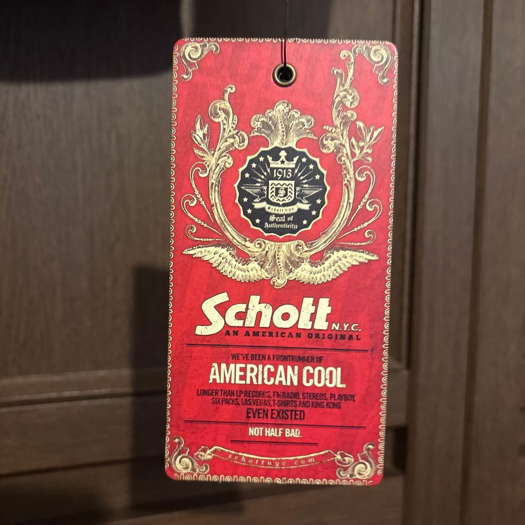 【新品】Schott Leather Racer Jacket XL