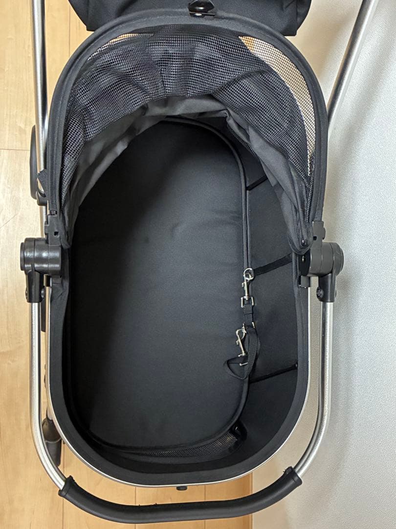 smooca mini ペットカート ブラック カップホルダ付　折り畳み式　美品