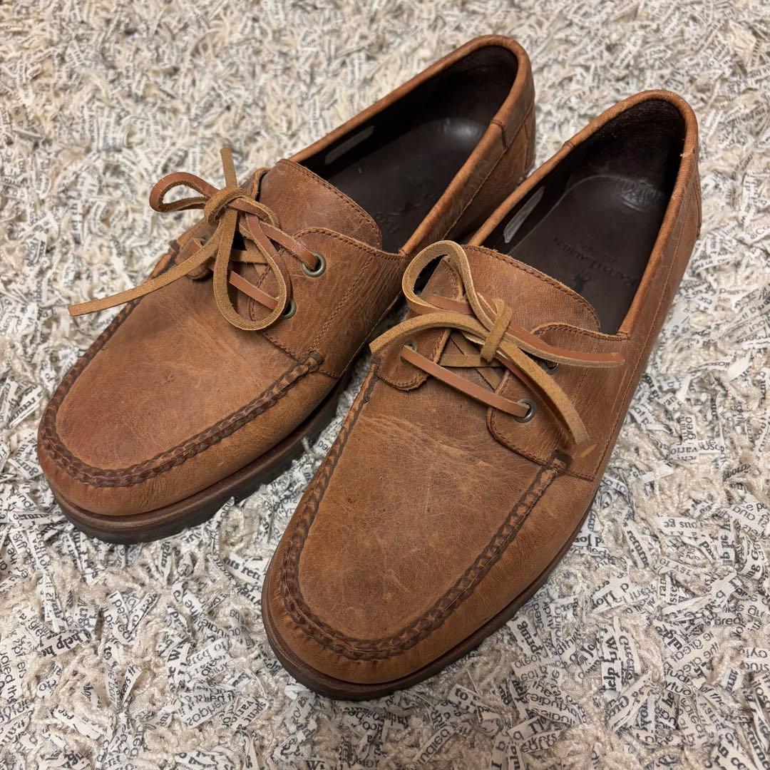 レア✨POLO RALPH LAUREN 8 1/2EE モカシンデッキシューズ