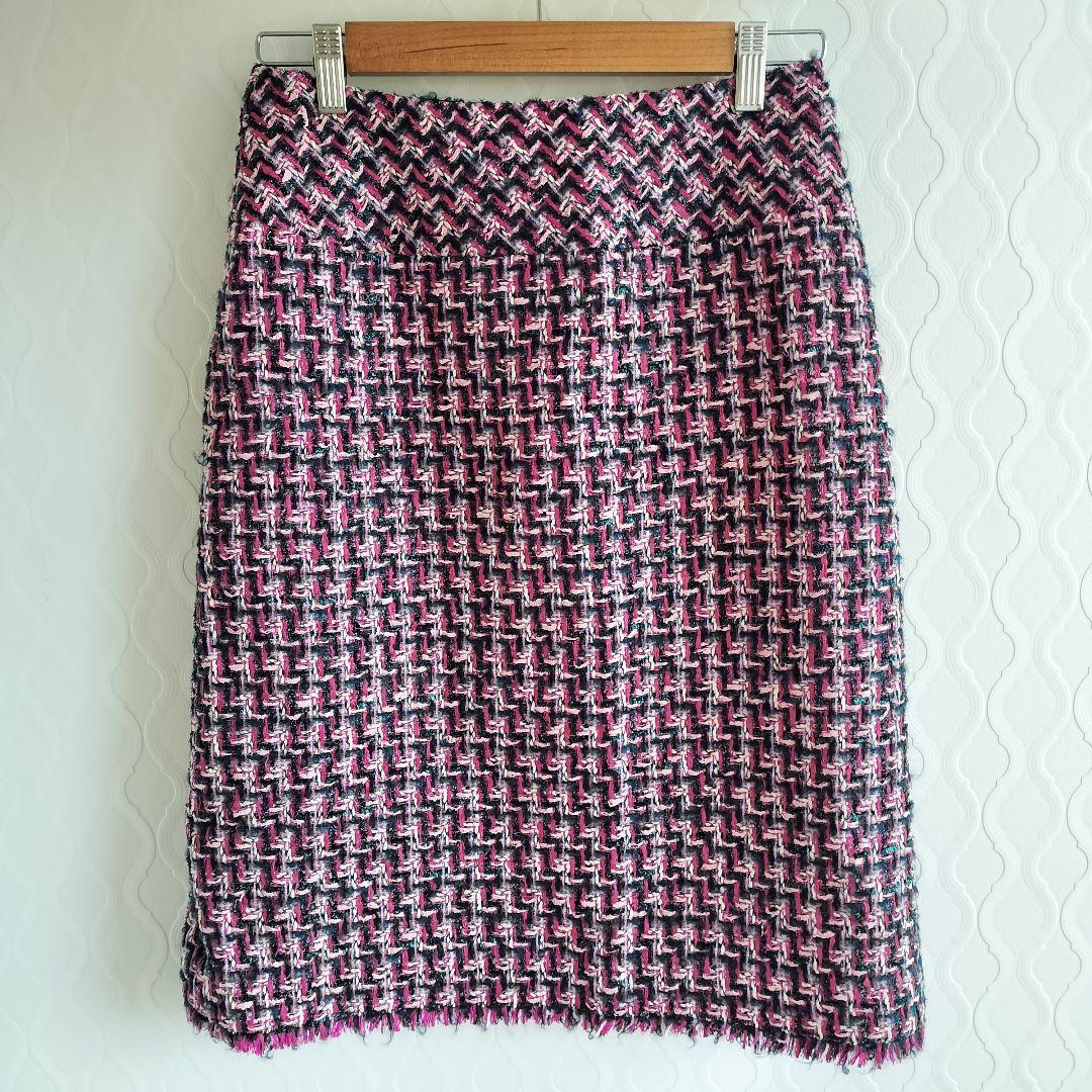 ✨ANAYI✨アナイ LINTON 定価5万 ファンシーツイード スカートピンク