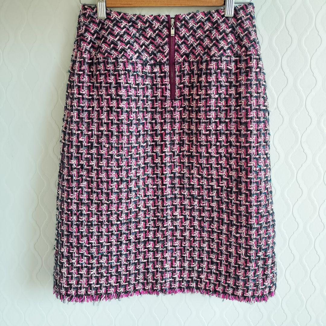 ✨ANAYI✨アナイ LINTON 定価5万 ファンシーツイード スカートピンク