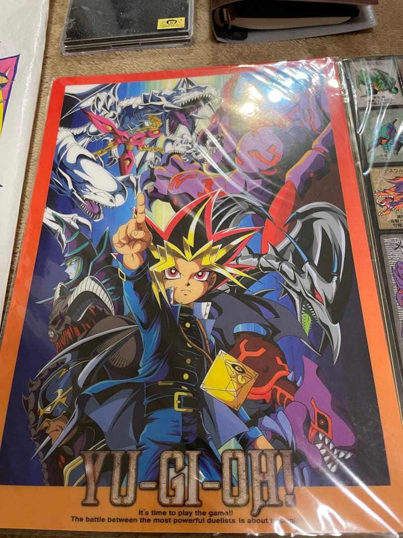 99年 東映アニメフェア 遊戯王 シール高橋和希 下敷き デュエリストファイル