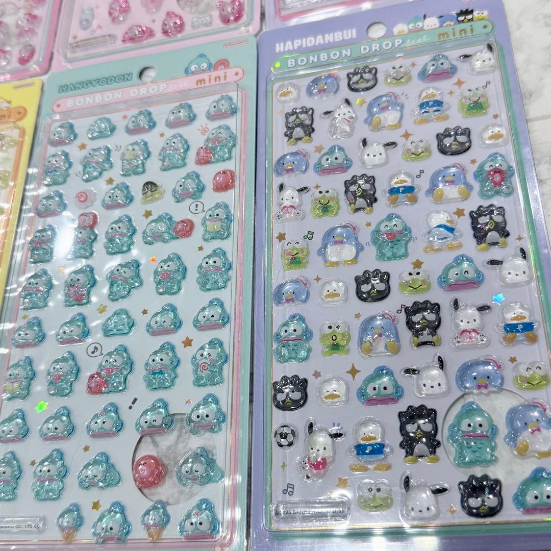 【正規品】ボンボンドロップシールミニ サンリオ　全8種セット　コンプリート