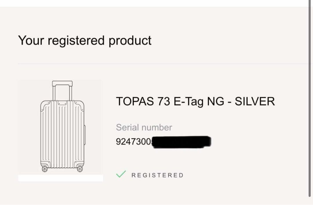 RIMOWAリモワ トパーズ 電子タグ 82L 4輪 (24時間セール！)