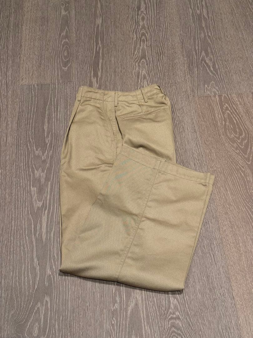 <未使用品>HYKE ベージュ ワイドパンツ サイズ1