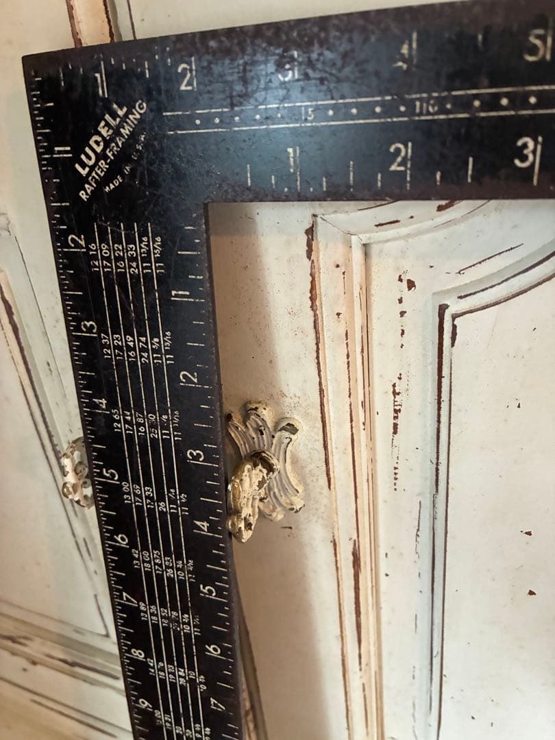 アンティーク　L字　スケール　ルーラー　定規LUDELL 建築家　大工　特大レア