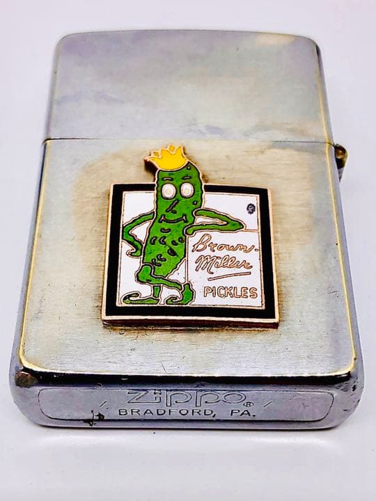 ★ブラウンピクルス★44年前の1980年製★ビンテージzippo★エナメル七宝製