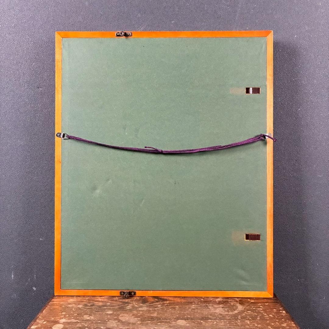 美品 伊東深水「夜会巻」木版画 美人画 額縁入り 日本画家 浮世絵師