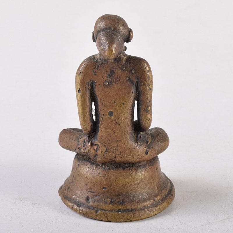 仏教美術　古銅塗金　チベット仏　仏像　置物　V　7955