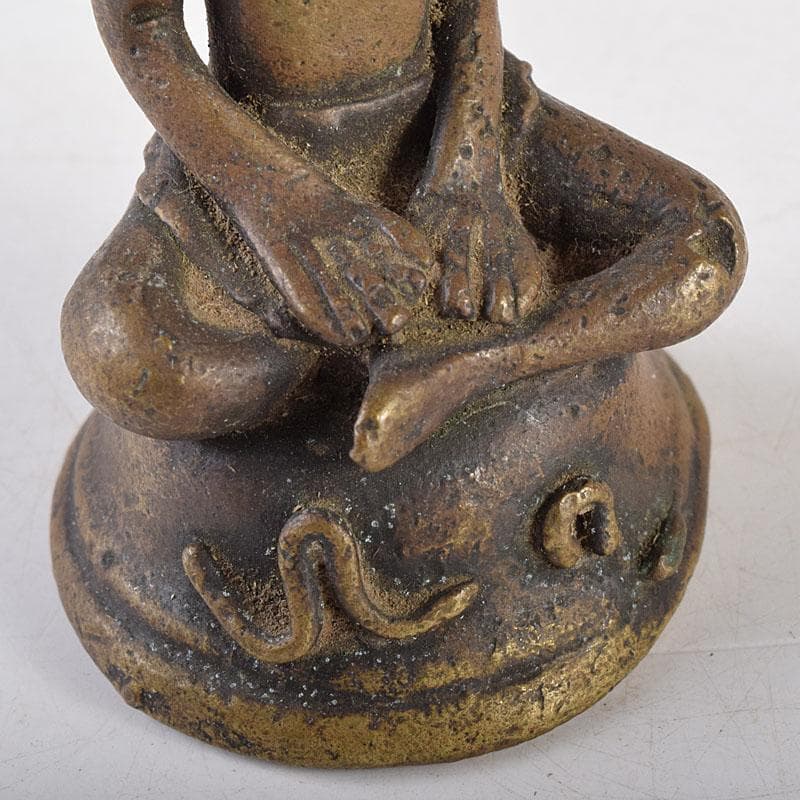 仏教美術　古銅塗金　チベット仏　仏像　置物　V　7955