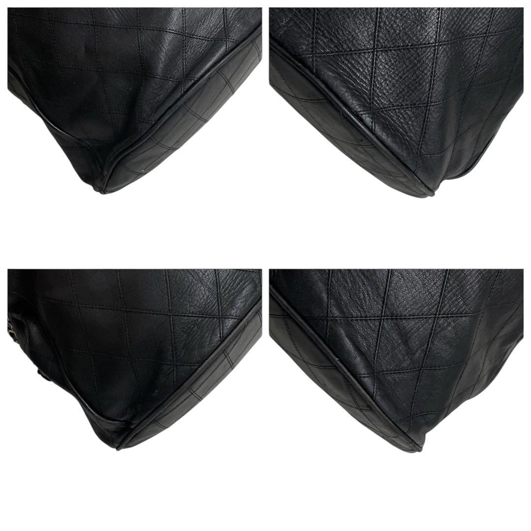 シャネル　ビコローレ　巾着　セミチェーン　ショルダーバッグ　黒　ポーチ　5106