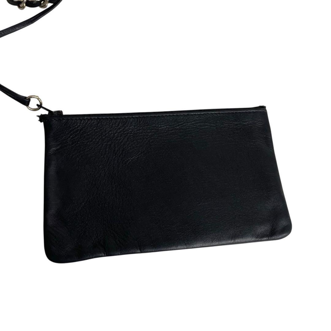 シャネル　ビコローレ　巾着　セミチェーン　ショルダーバッグ　黒　ポーチ　5106