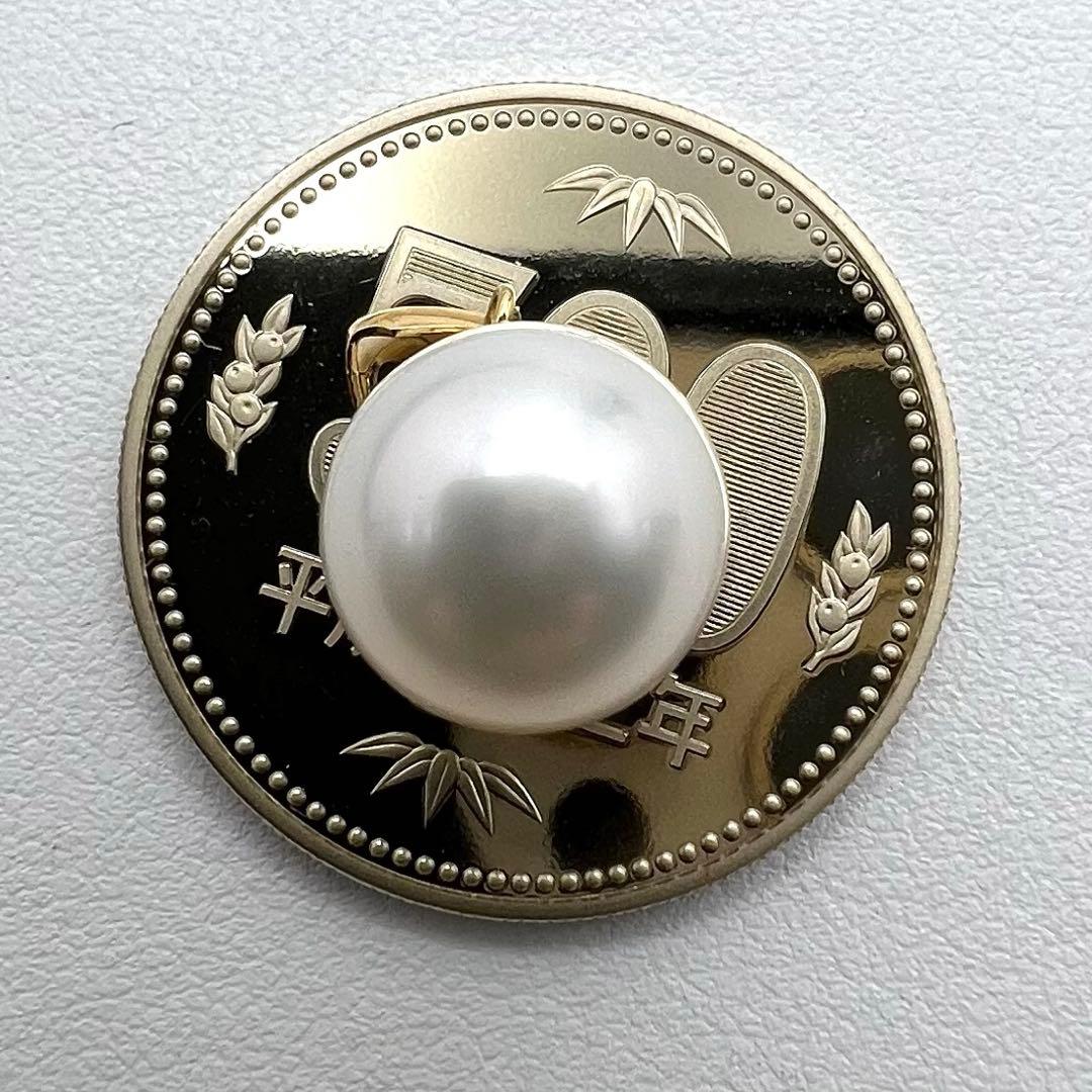 K18 ペンダント　トップ　南洋白蝶真珠　11.2 ㎜　2.3g