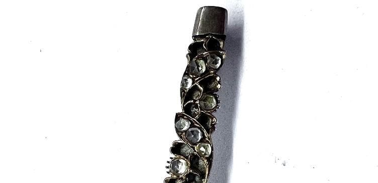 ブローチ③　水晶　ローズカット　ジョージアン