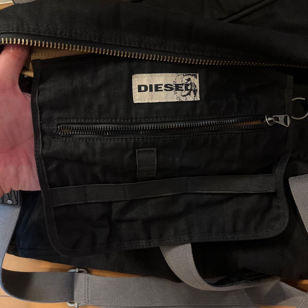 Diesel Industry ブラックボストンバッグ