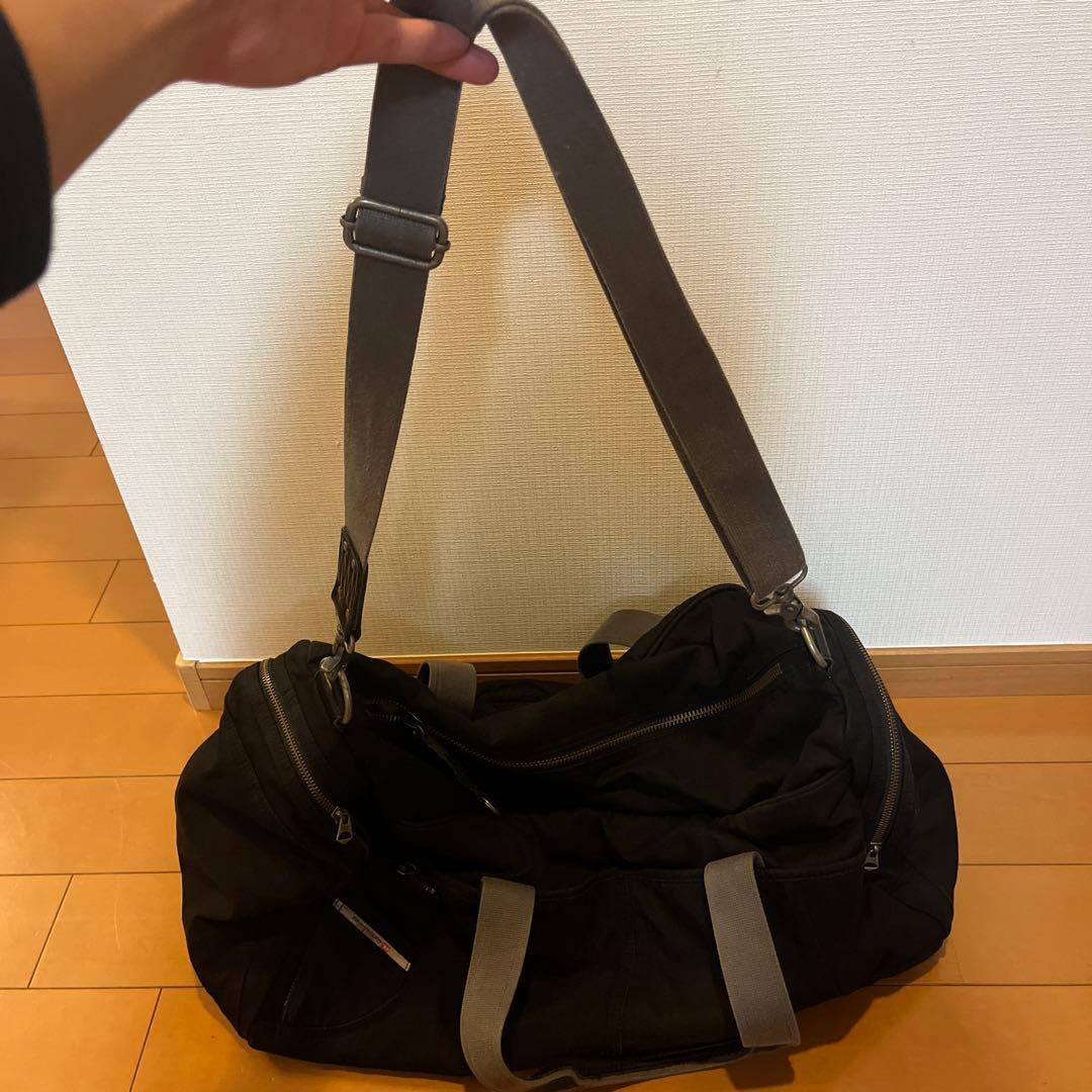 Diesel Industry ブラックボストンバッグ