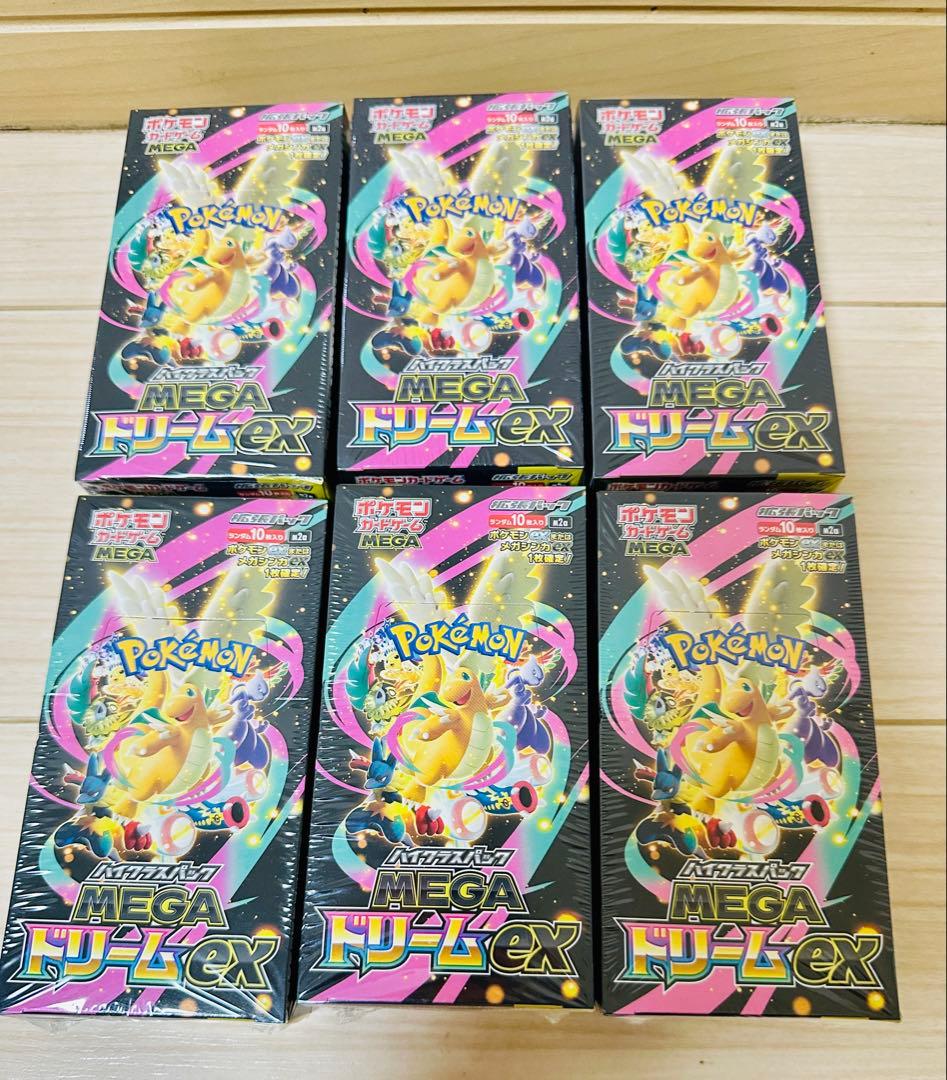 ポケモンカード MEGAドリームEX 6Boxシュリンク付き