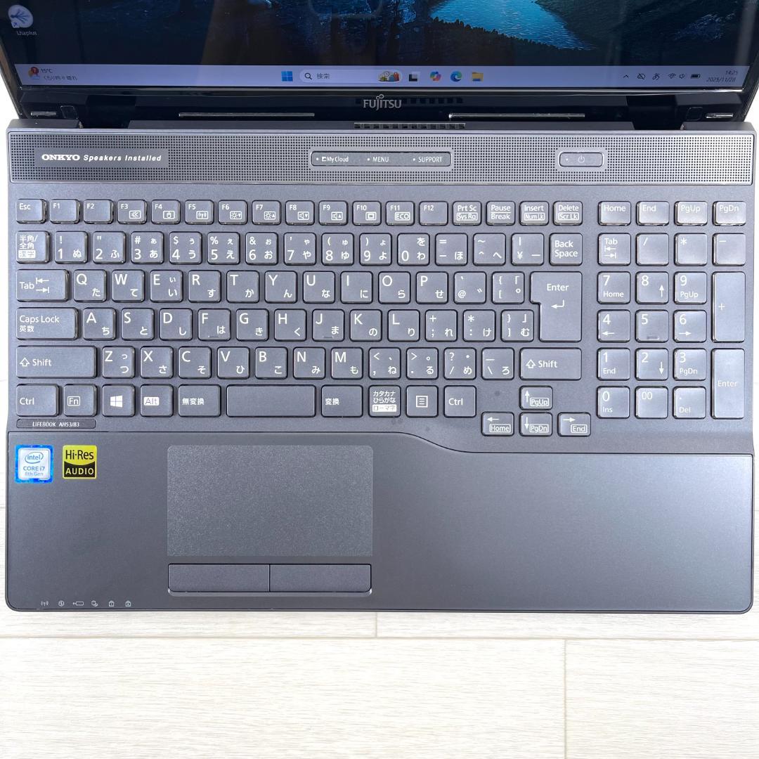富士通 第8世代 i7 新品SSD512＋HDD メモリ16G ノートパソコン