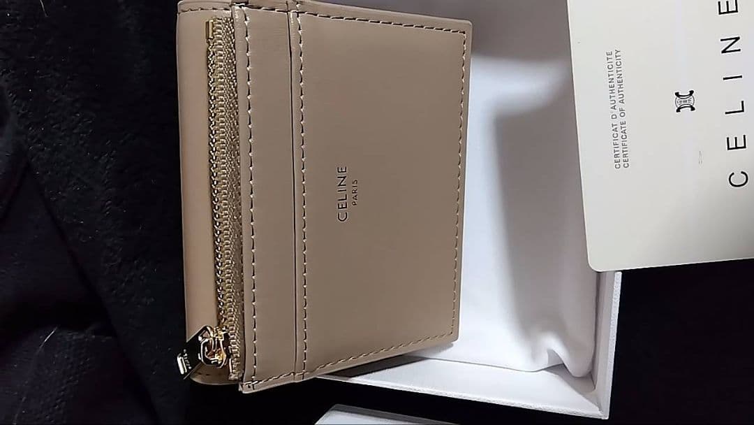 CELINE ベージュ 三つ折り財布　POSAカード　カードケース　並行輸入品