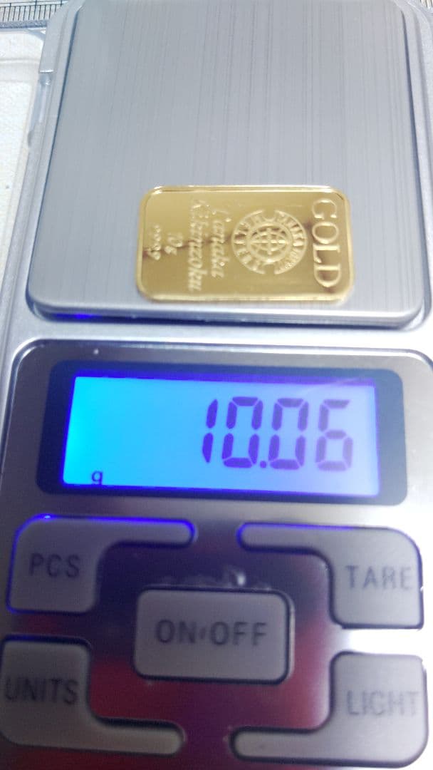 Tanaka Kikinzoku 10g 金バー 999.9 ケース付き