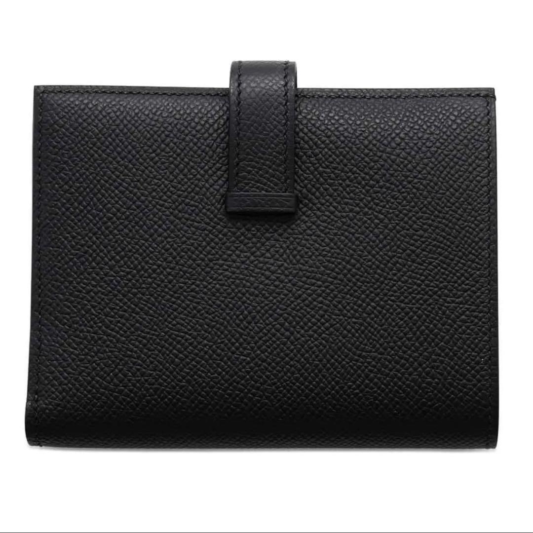 期間限定価格2025年K刻印エルメス 二つ折りベアンコンパクトブラック/ゴールド