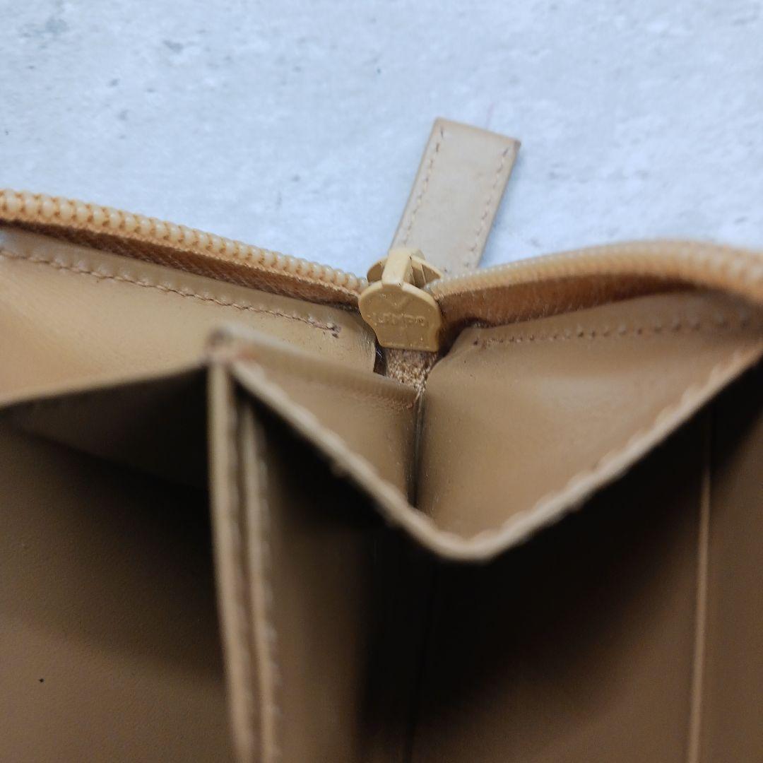 ✨美品✨ プラダ ラウンドファスナー レザー ケース マスタード