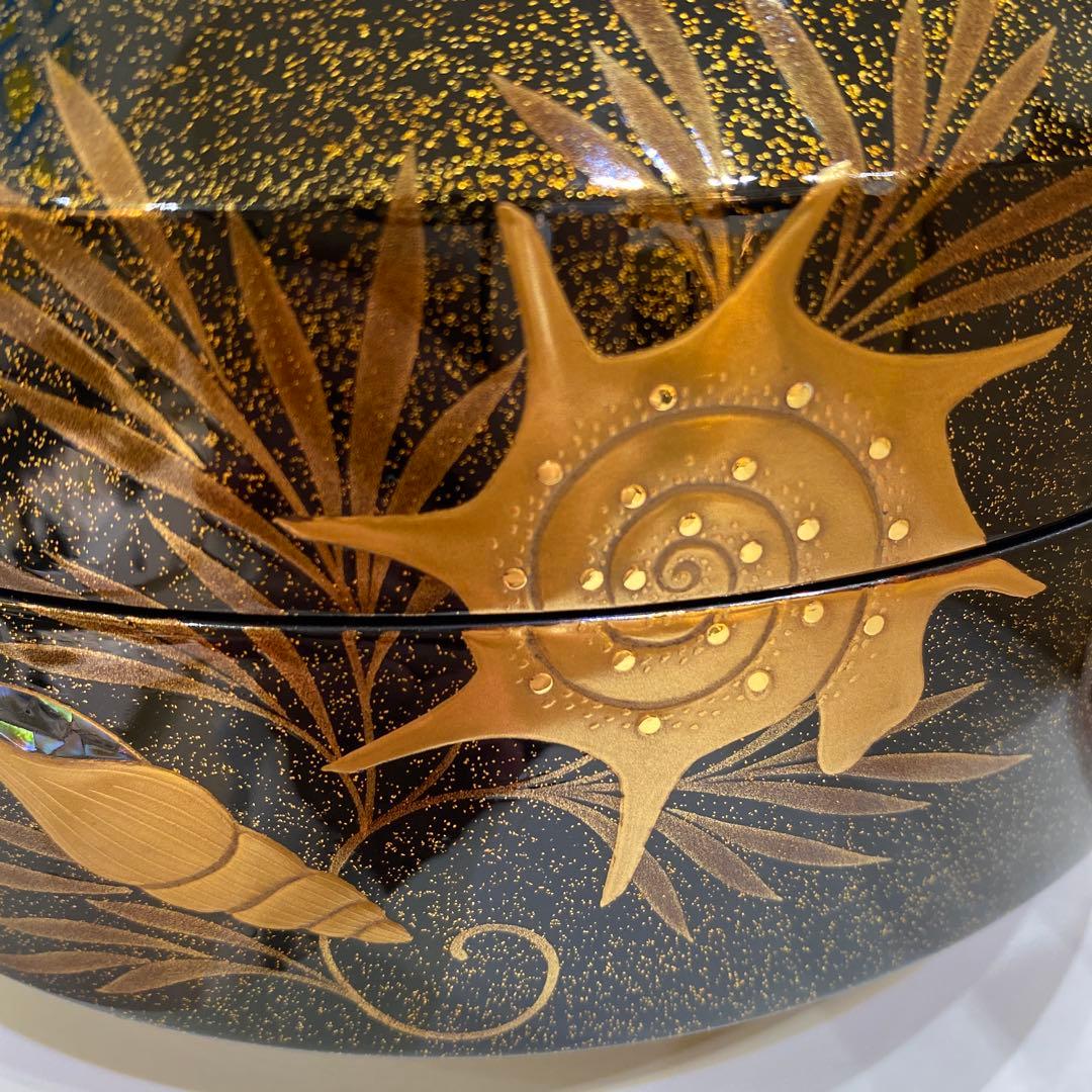 【未使用】輪島塗　喜三誠志　作　茶道　菓子器　食蘢　70万円相当の品