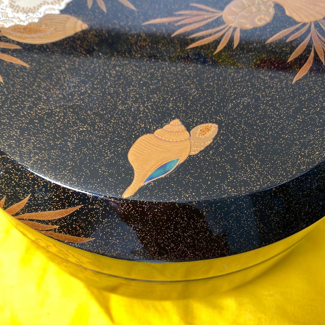 【未使用】輪島塗　喜三誠志　作　茶道　菓子器　食蘢　70万円相当の品