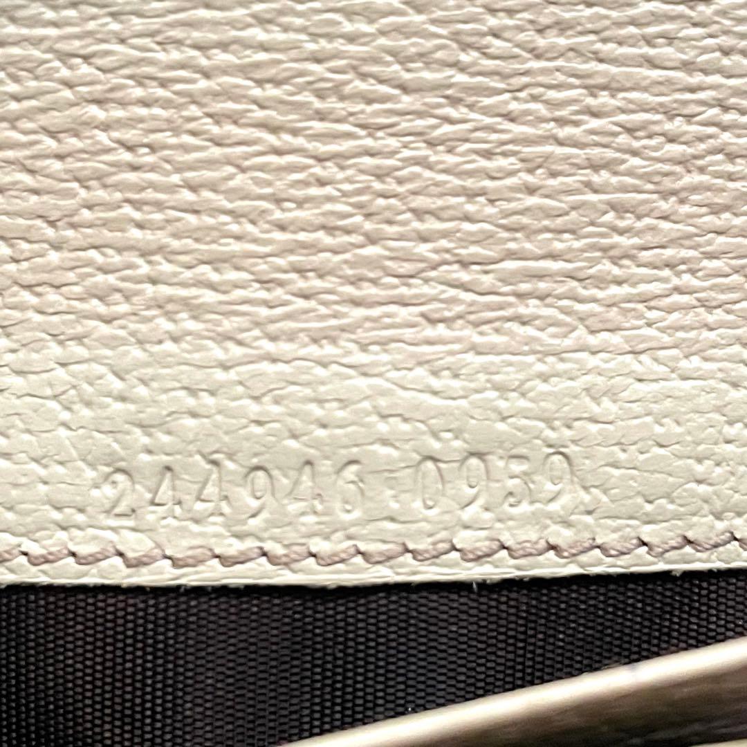 GUCCI グッチ 長財布 GGキャンバス ロゴプレート 折り財布 0111-⑦
