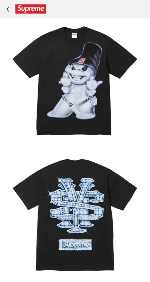 【新品未使用】supreme man Tee Sサイズ