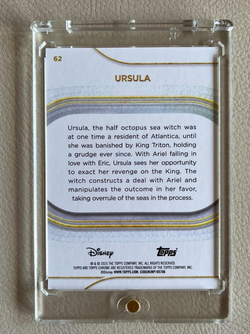 その他 2025 Topps Chrome Disney URSULA /25