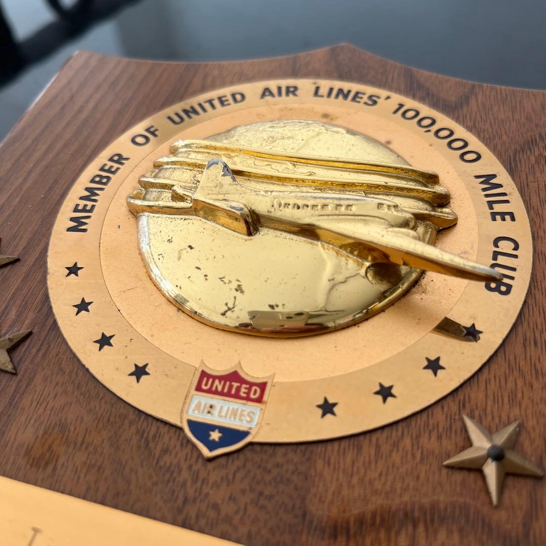 【ビンテージ】1958年 United Airlines Mile Club