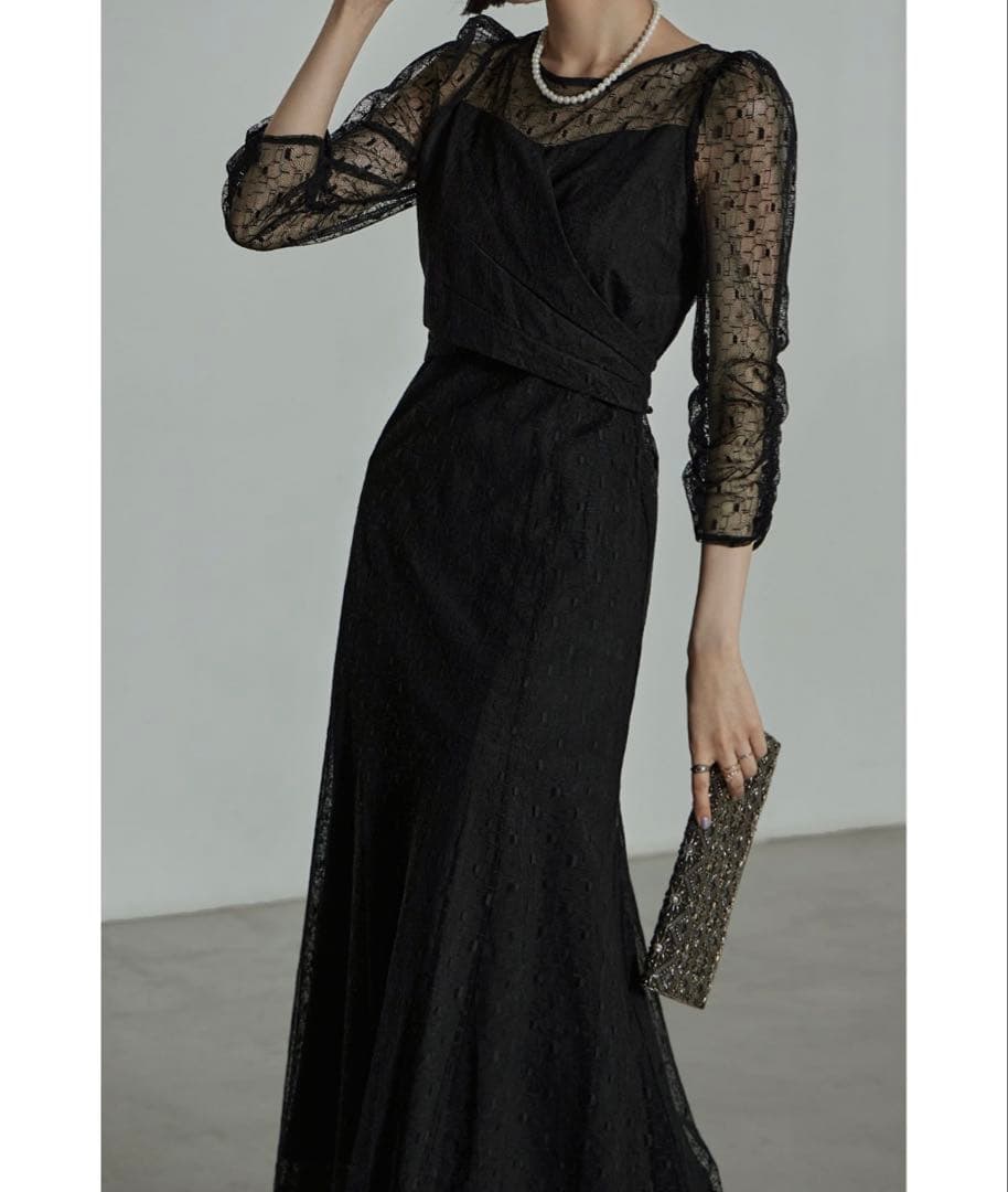 etoll. カシュクールデザインフレアドレス