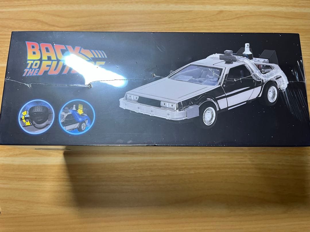 【限定バッジ2個付】BTTF デロリアン 1/24 JADA クロームメッキ仕様