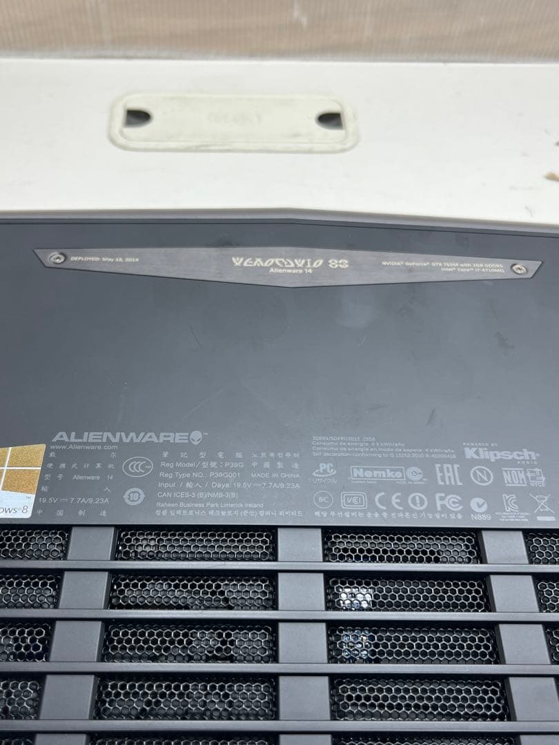 ALIENWARE 14ノートPC core i7-4710mq