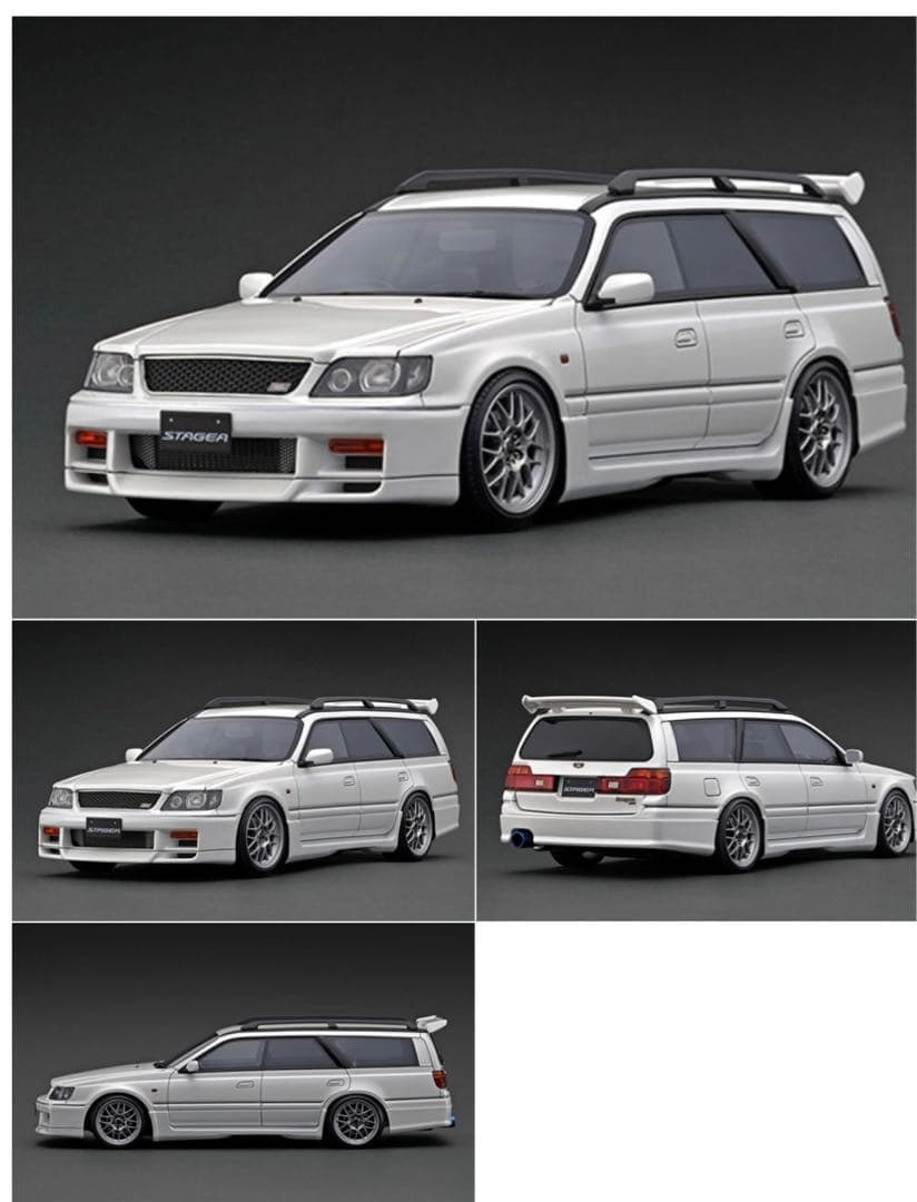 お*ん様 イグニッションモデル　1/18 ステージア　260RS パールホワイト