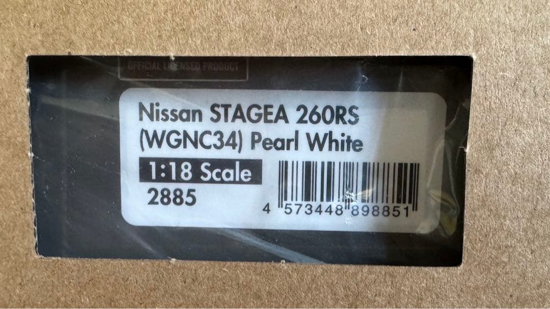 お*ん様 イグニッションモデル　1/18 ステージア　260RS パールホワイト