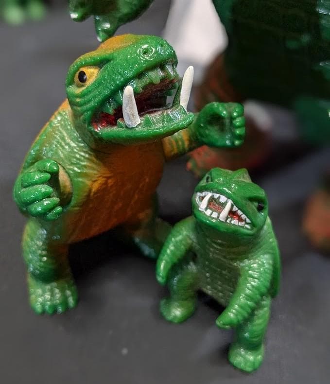 【テロン】昭和ガメラ＆ギロン＆宇宙ギャオス（日東復刻）ソフビ９体セット