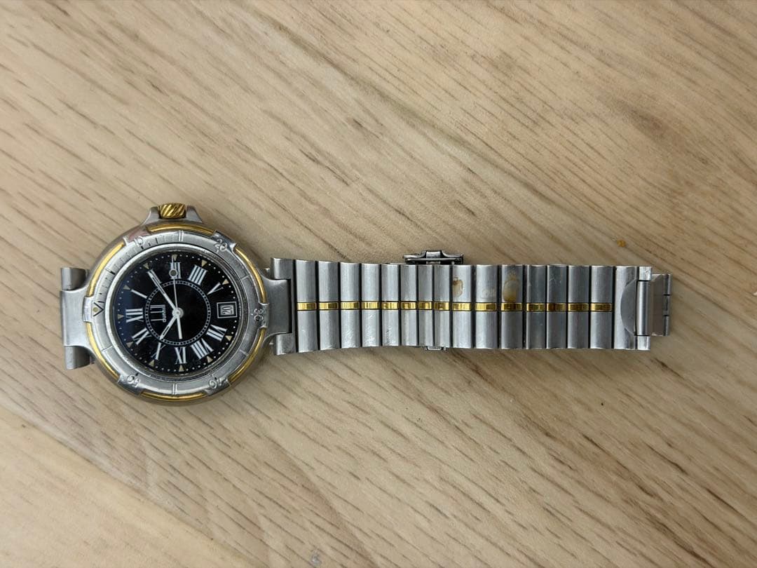 良品 ダンヒル ミレニアム 200Mダイバー クォーツ メンズ 腕時計 コンビ